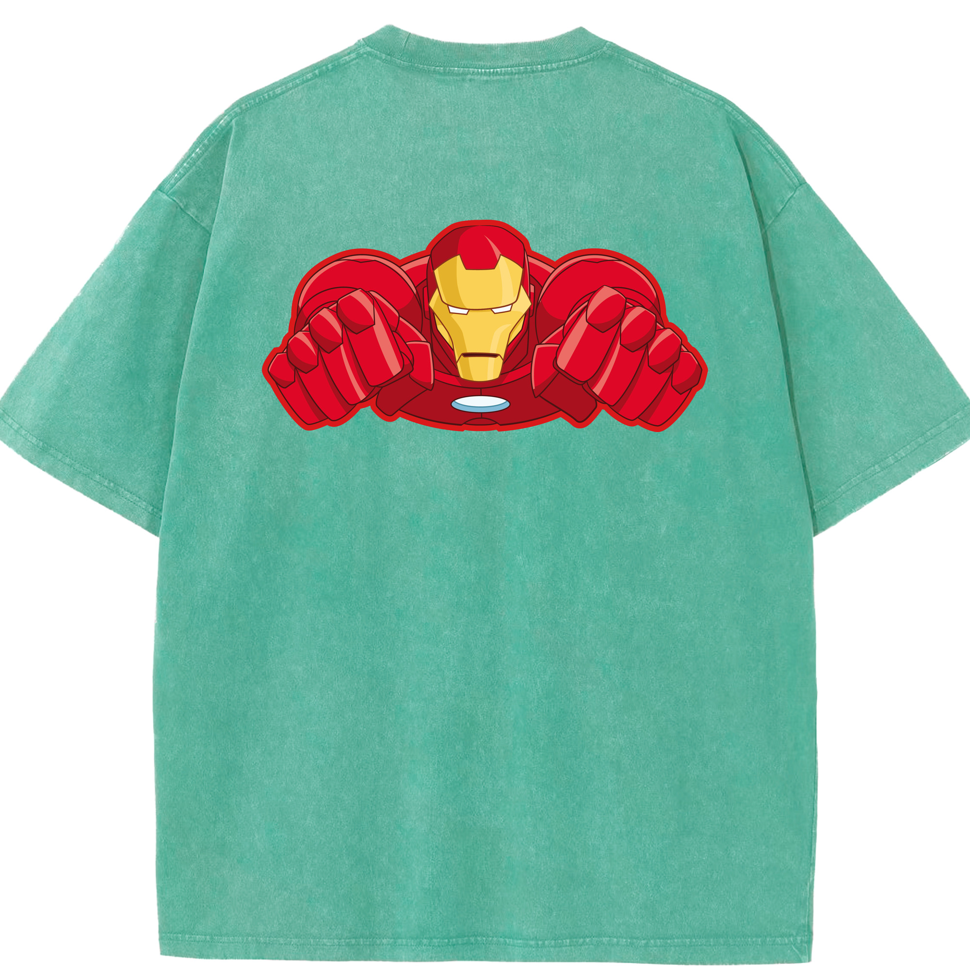 （画像用） アベンジャーズ The Avengers 綿100% ヴィンテージ風 半袖Tシャツ（背面プリント）